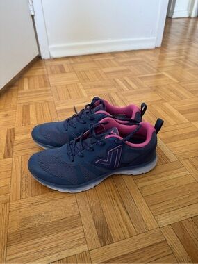 Women’s Navy and Pink Athletic Sneakers